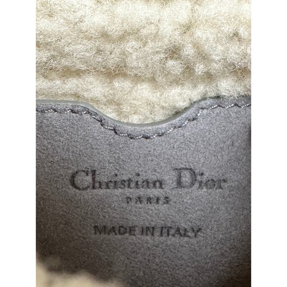 Christian Dior Bobby Flap Bag Shearling and Suede Medium 69901 - Picture 8 of 15